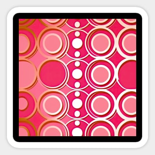 Pink Pattern - Circles Sticker